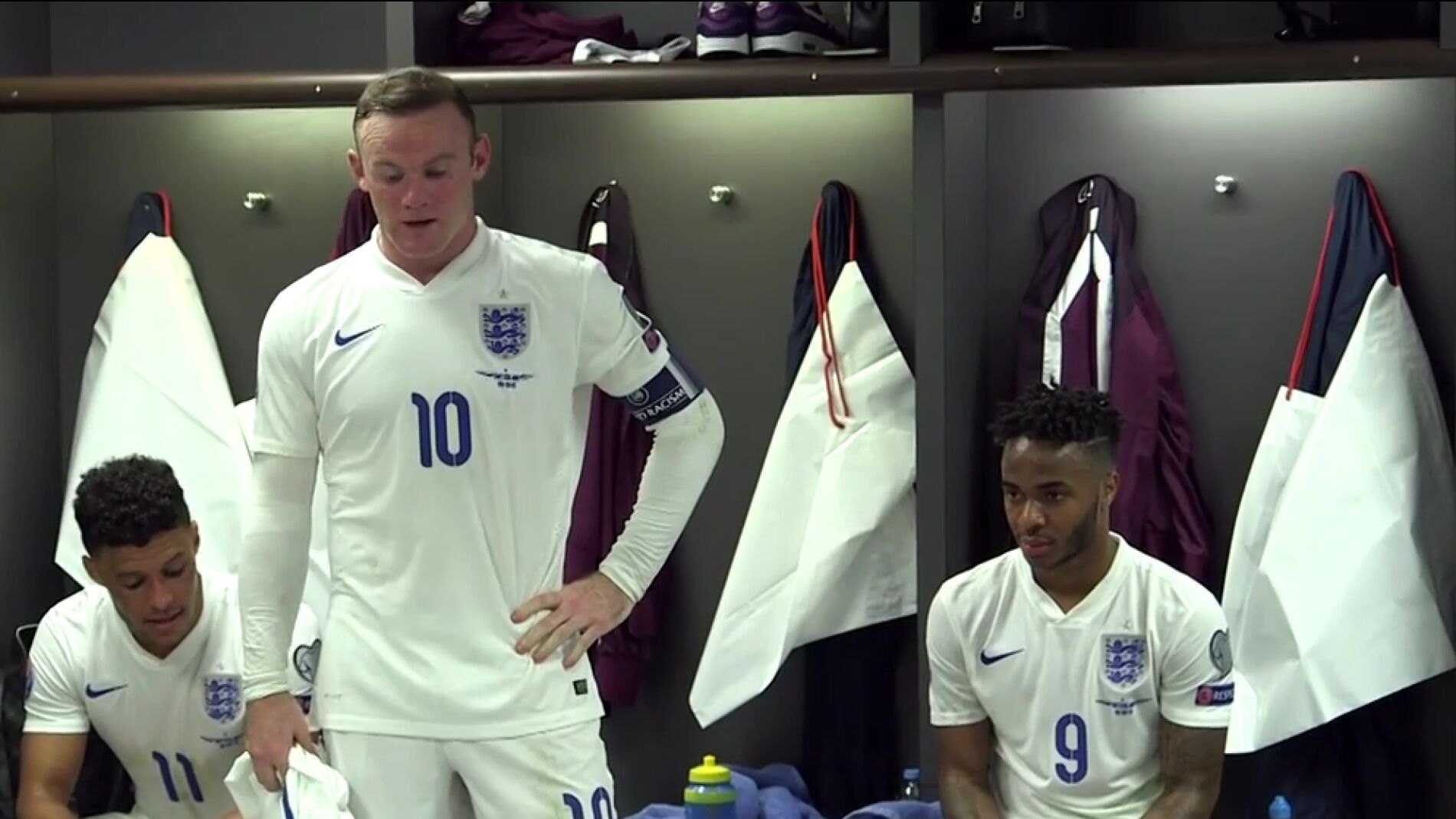 Rooney durante su emotivo discurso
