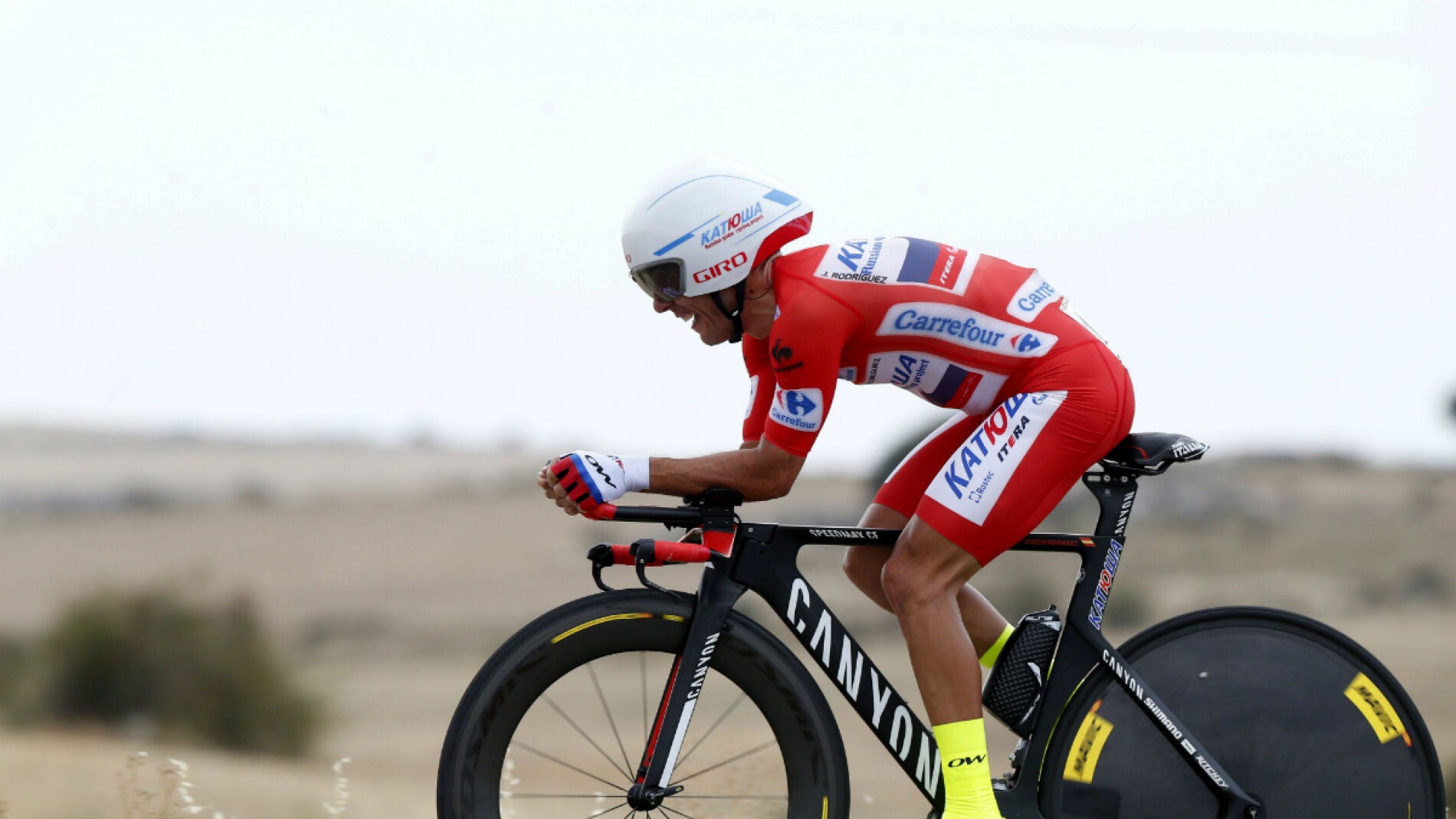 'Purito' Rodr&iacute;guez, durante la crono
