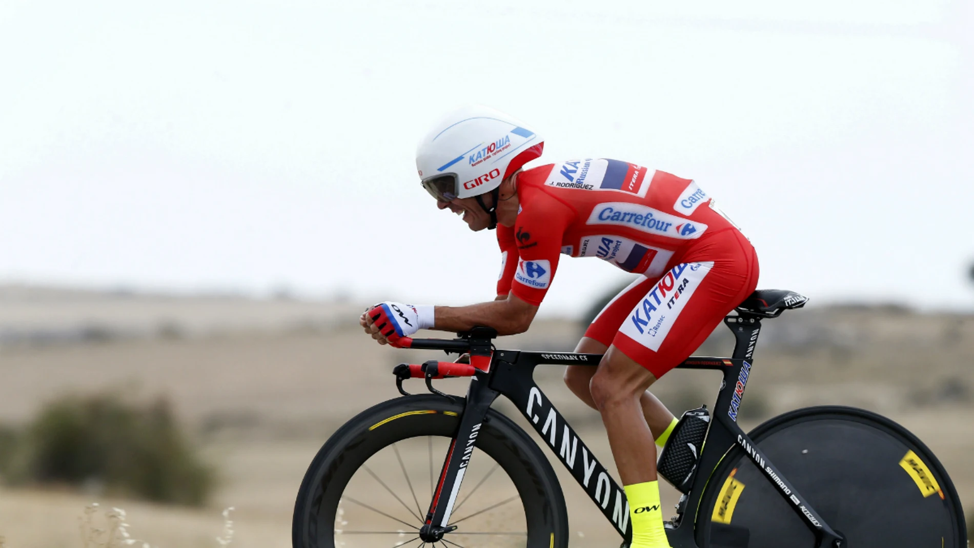 'Purito' Rodríguez, durante la crono 'Purito' Rodríguez, durante la crono