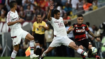 Un partido entre el Flamengo y el Fluminense