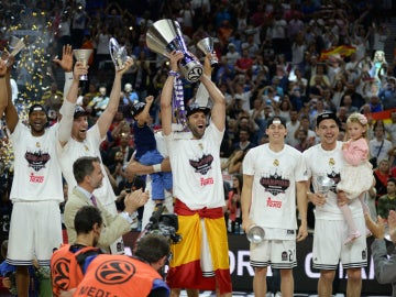 El Real Madrid celebra su novena Copa de Europa