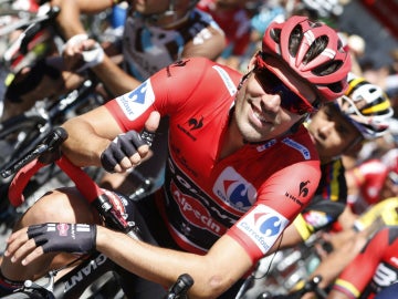 Tom Dumoulin, durante la etapa