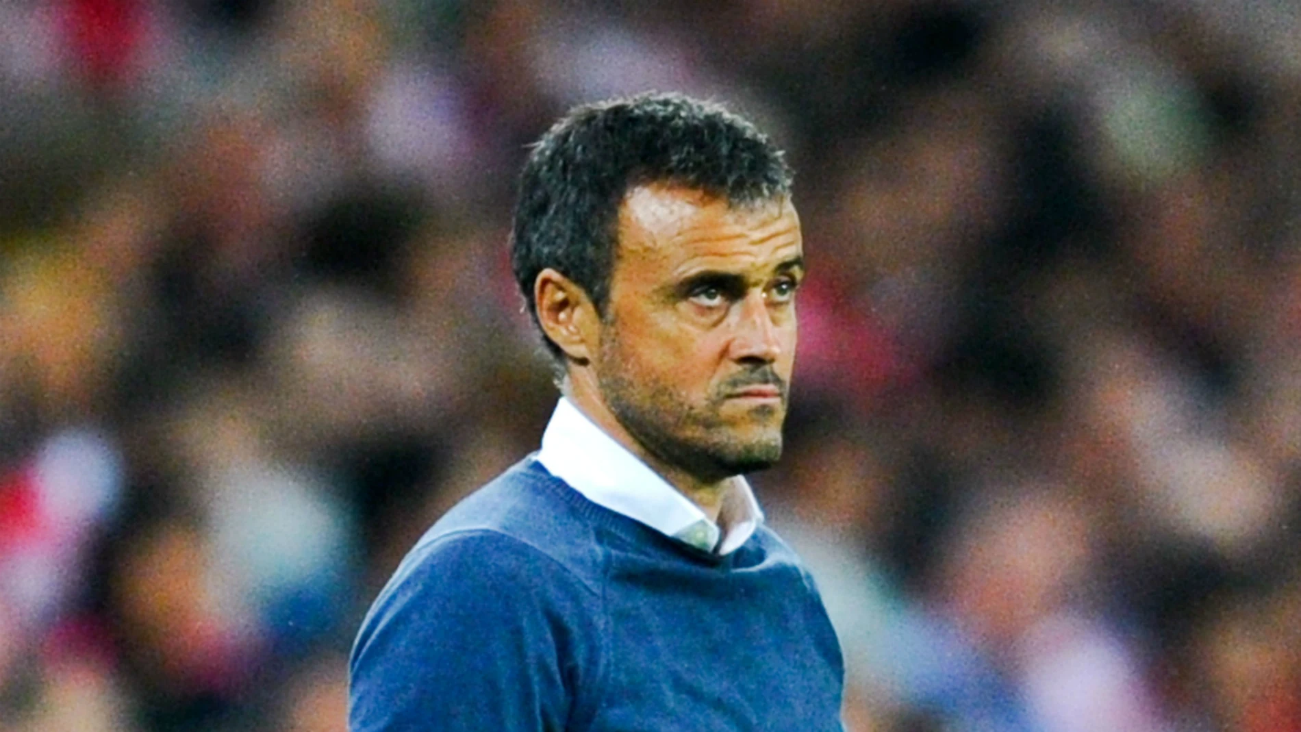 Luis Enrique en el banquillo del FC Barcelona Luis Enrique en el banquillo del FC Barcelona