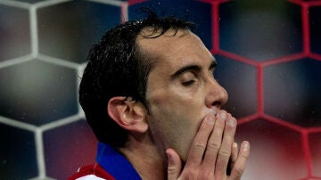 Diego Godín se lamenta