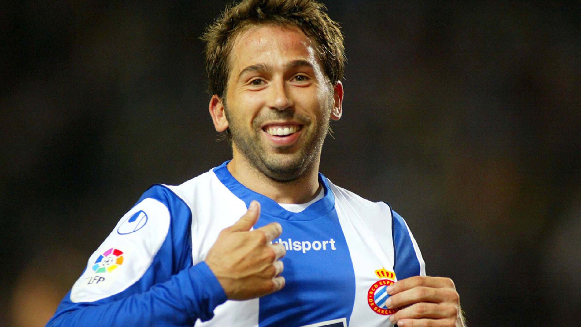 Ra&uacute;l Tamudo, durante un partido con el Espanyol