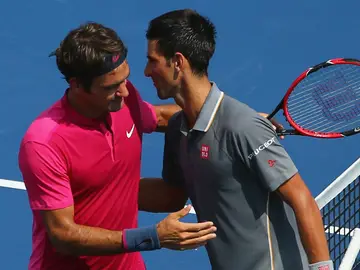 Federer, junto a Djokovic Federer, junto a Djokovic