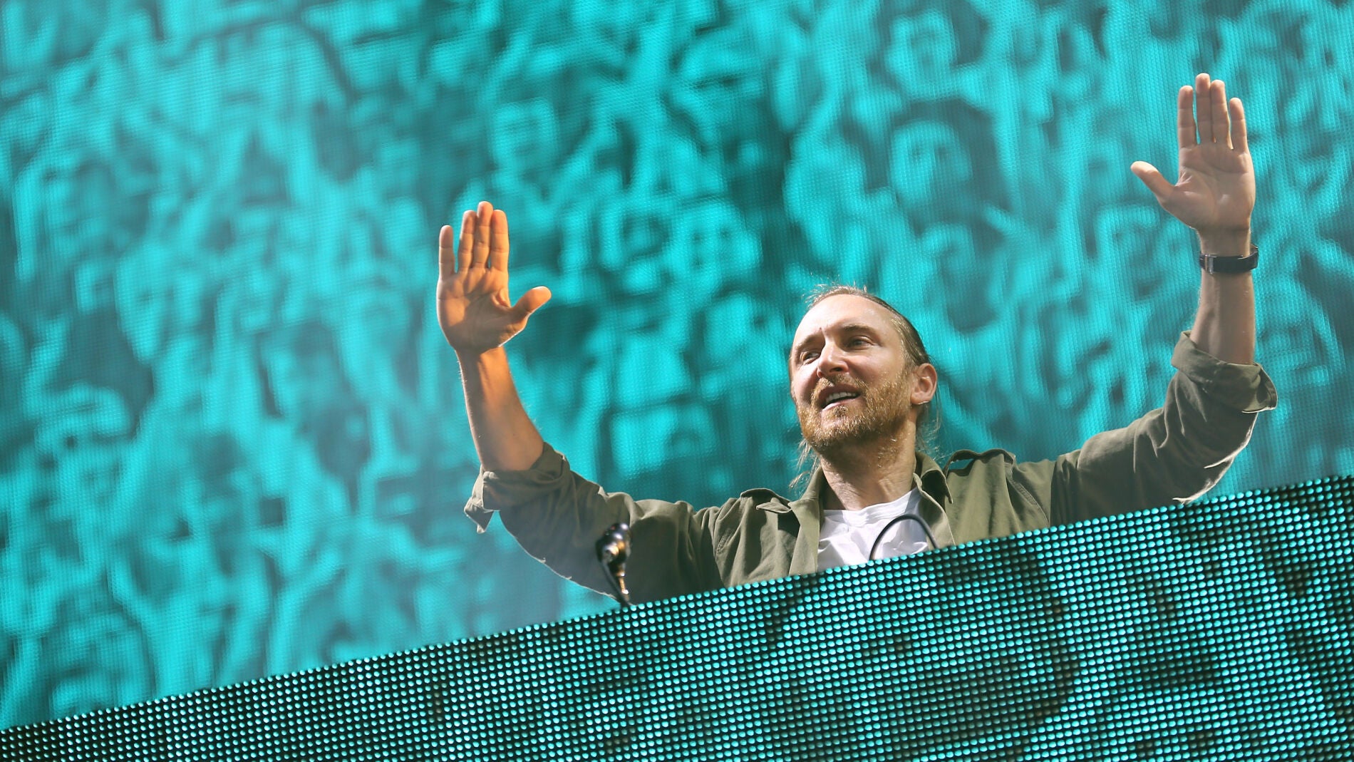 David Guetta, durante un concierto