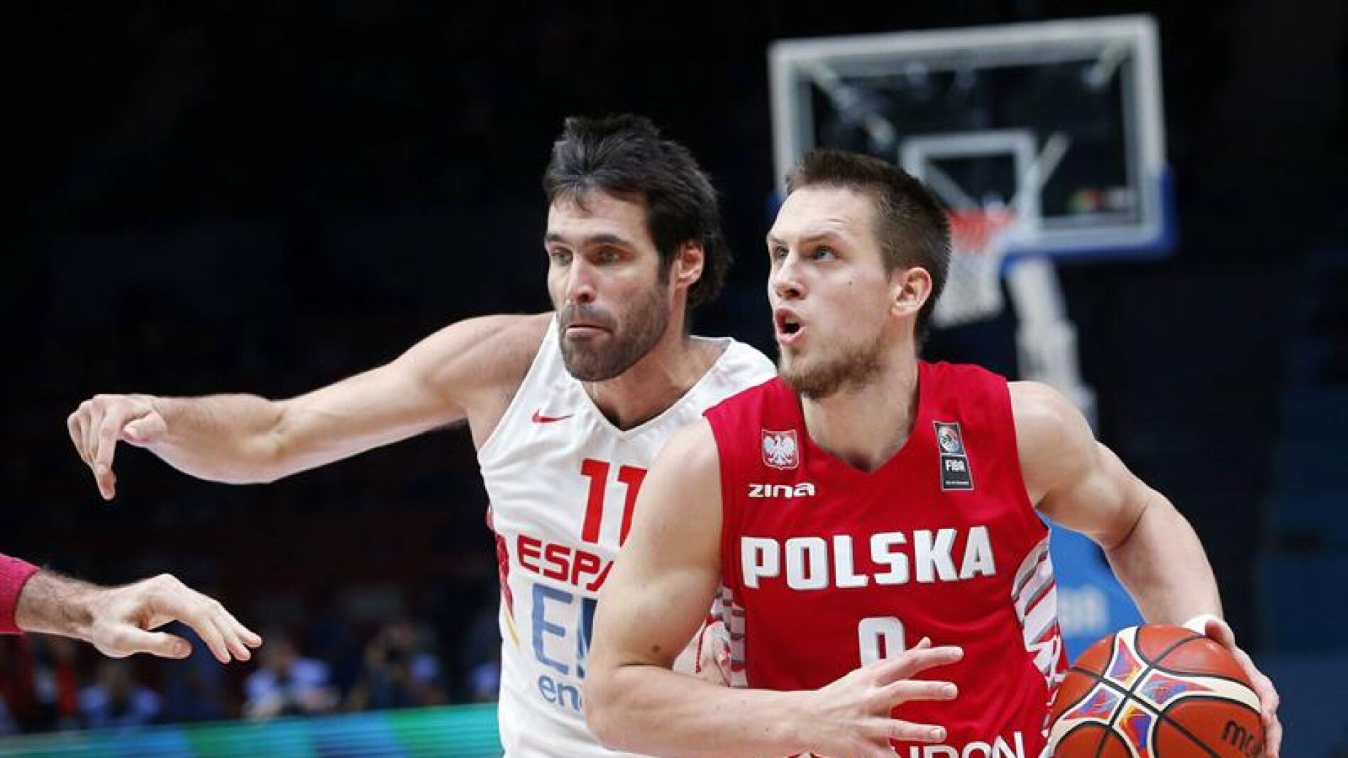 San Emeterio en una jugada del partido