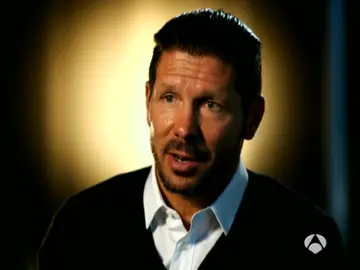 Simeone, durante una entrevista Simeone, durante una entrevista