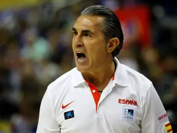 Sergio Scariolo, durante un partido de la selección española Sergio Scariolo, durante un partido de la selección española