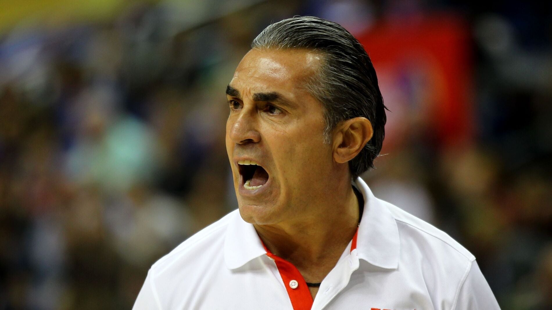 Sergio Scariolo, durante un partido de la selecci&oacute;n espa&ntilde;ola