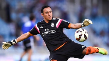 Keylor Navas durante un partido