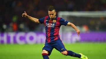 Jordi Alba, durante la final contra la Juventus