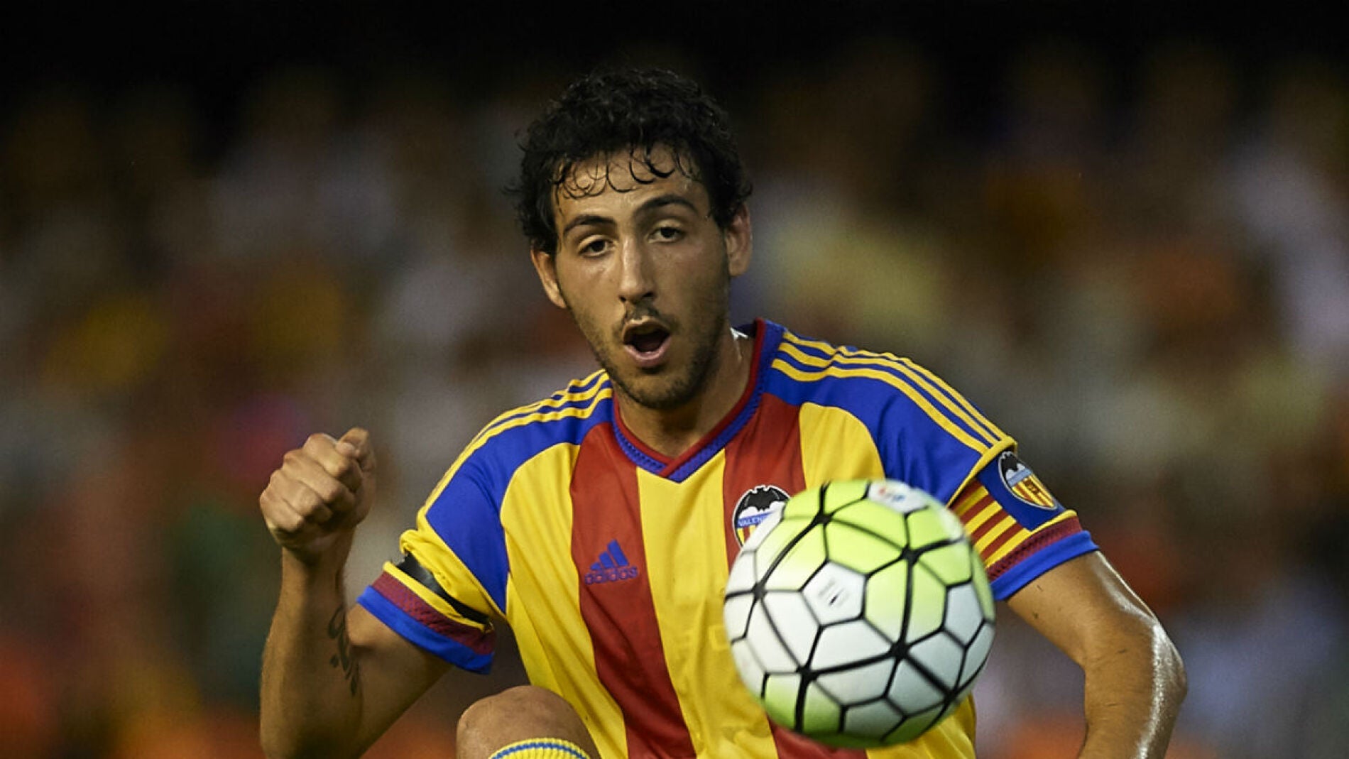 Dani Parejo, en un partido con el Valencia