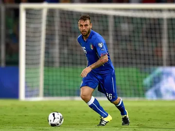 De Rossi durante un partido De Rossi durante un partido
