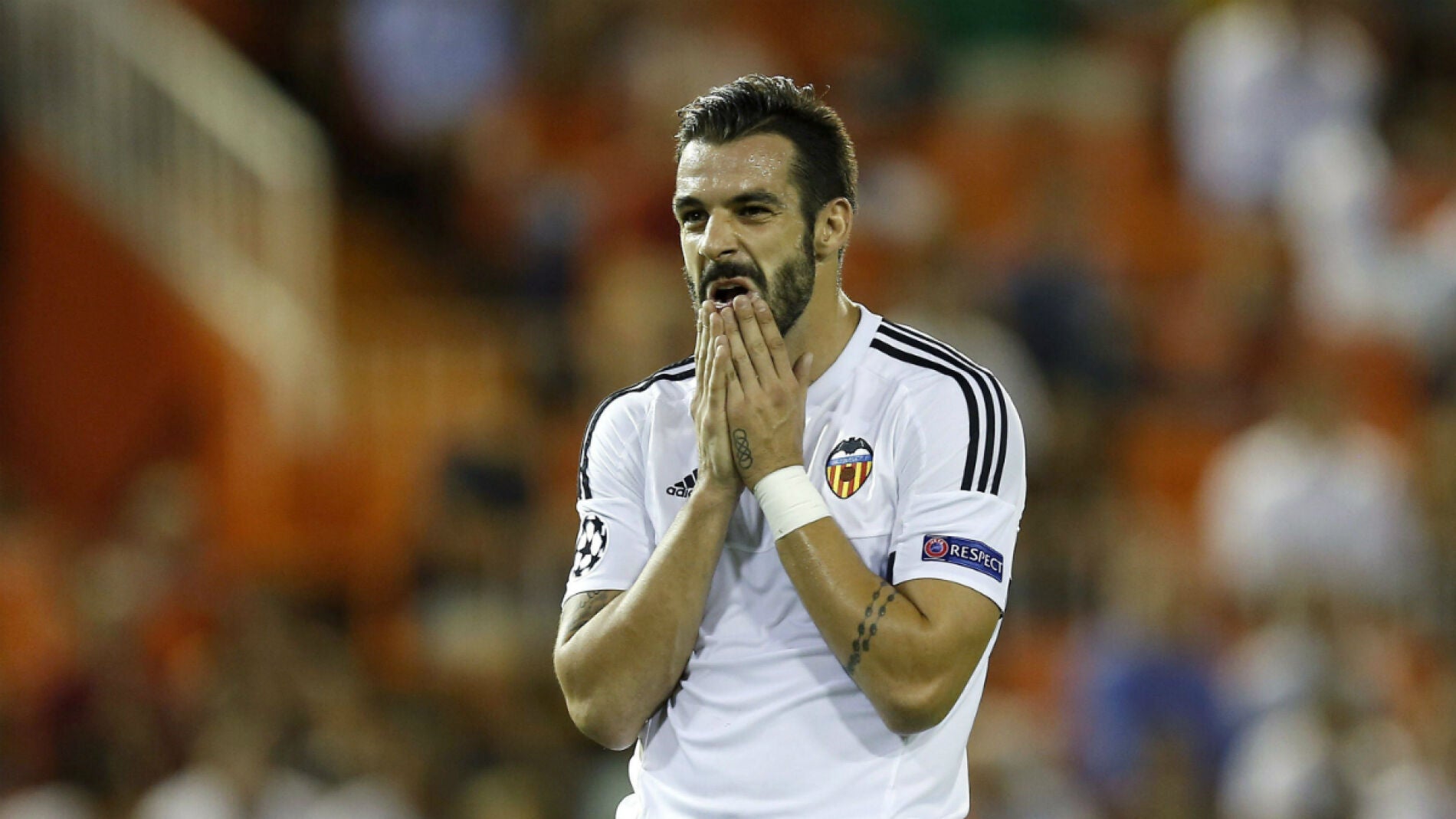 &Aacute;lvaro Negredo, durante el partido contra el Zenit