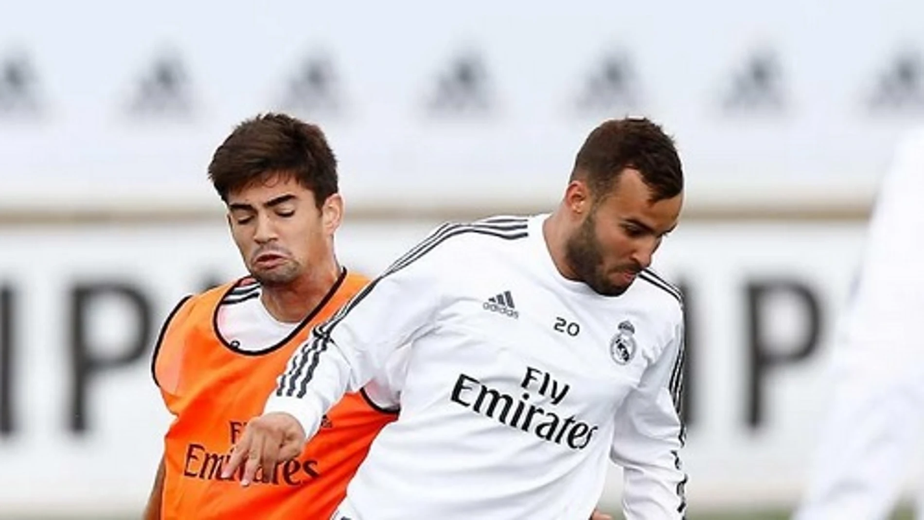 Jesé, en el entrenamiento del Real Madrid Jesé, en el entrenamiento del Real Madrid