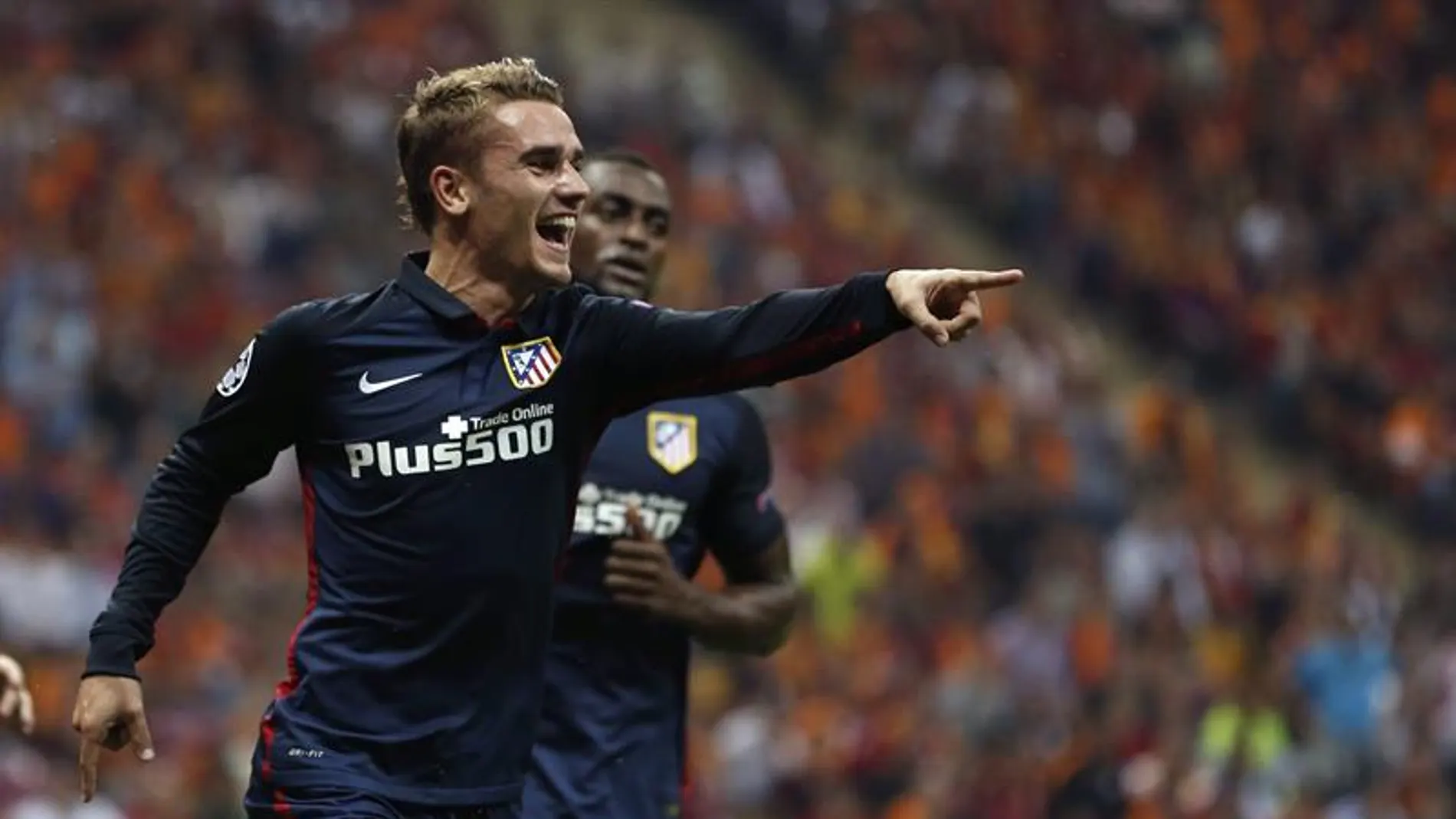 Griezmann celebra un gol frente al Galatasaray Griezmann celebra un gol frente al Galatasaray
