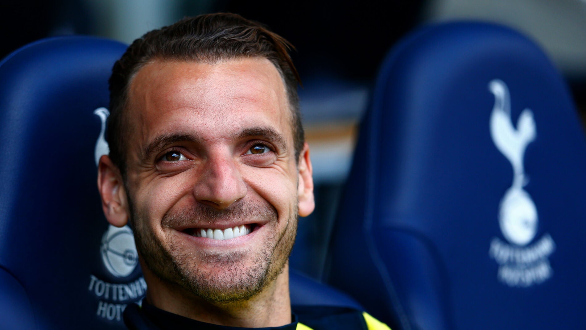 Roberto Soldado durante su etapa en el Tottenham