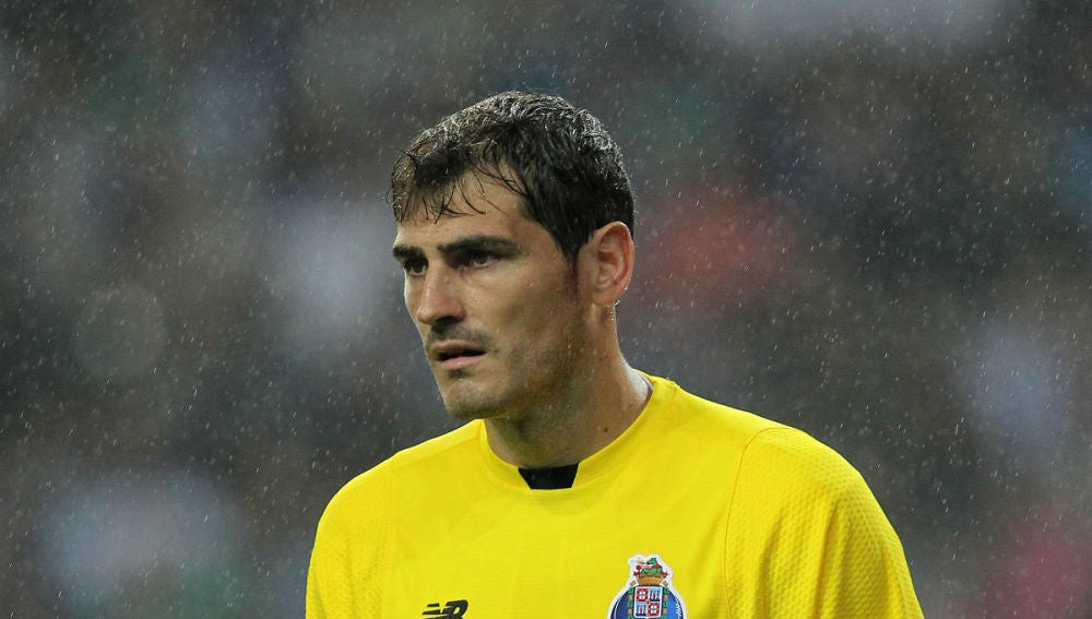 Iker Casillas, en su debut en Champions con el Oporto