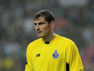 Iker Casillas, en su debut en Champions con el Oporto