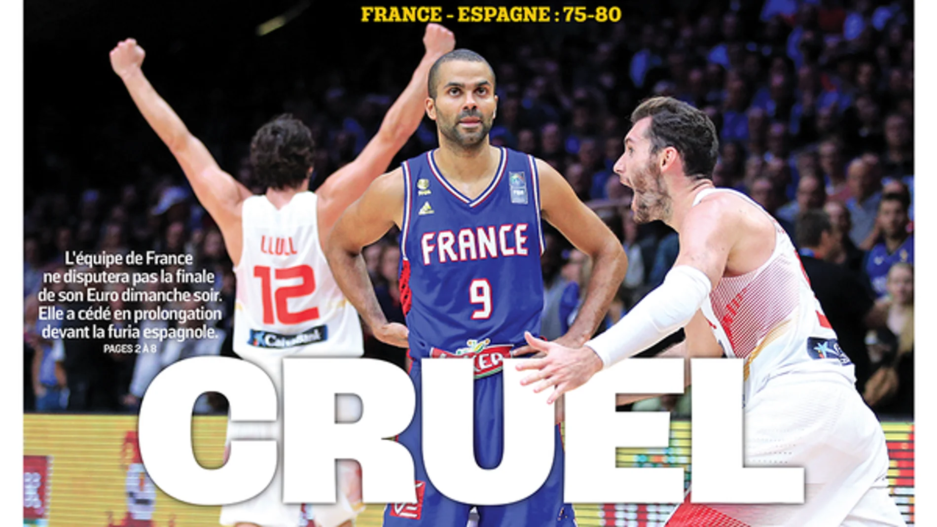 'Cruel', la portada de L'Equipe 'Cruel', la portada de L'Equipe