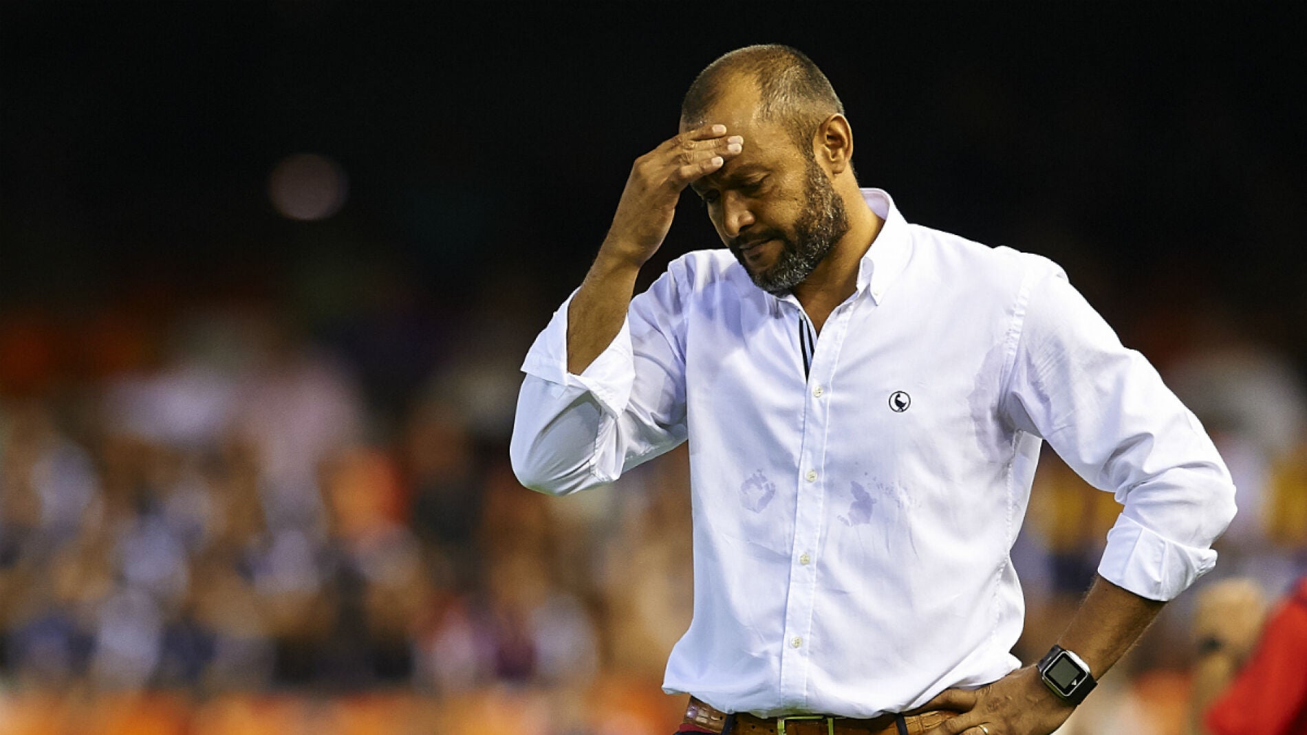 Nuno, durante un partido de Liga