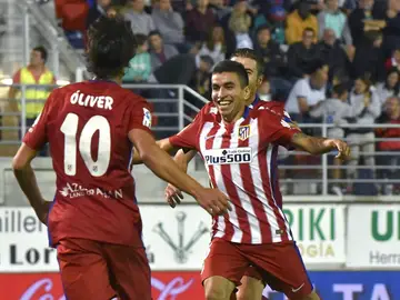 Ángel Correa celebra su primer gol con el Atlético de Madrid Ángel Correa celebra su primer gol con el Atlético de Madrid