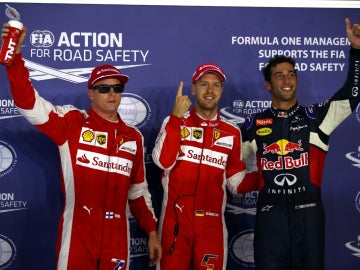 Vettel, Raikkonen y Ricciardo, los más rápidos de la Q3 de Singapur