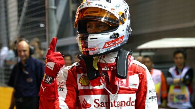 Vettel puso fin en Singapur a una racha de 23 poles consecutivas de Mercedes