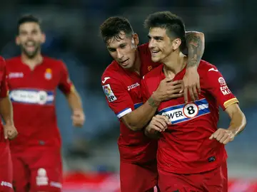 Gerard Moreno celebra un gol Gerard Moreno celebra un gol