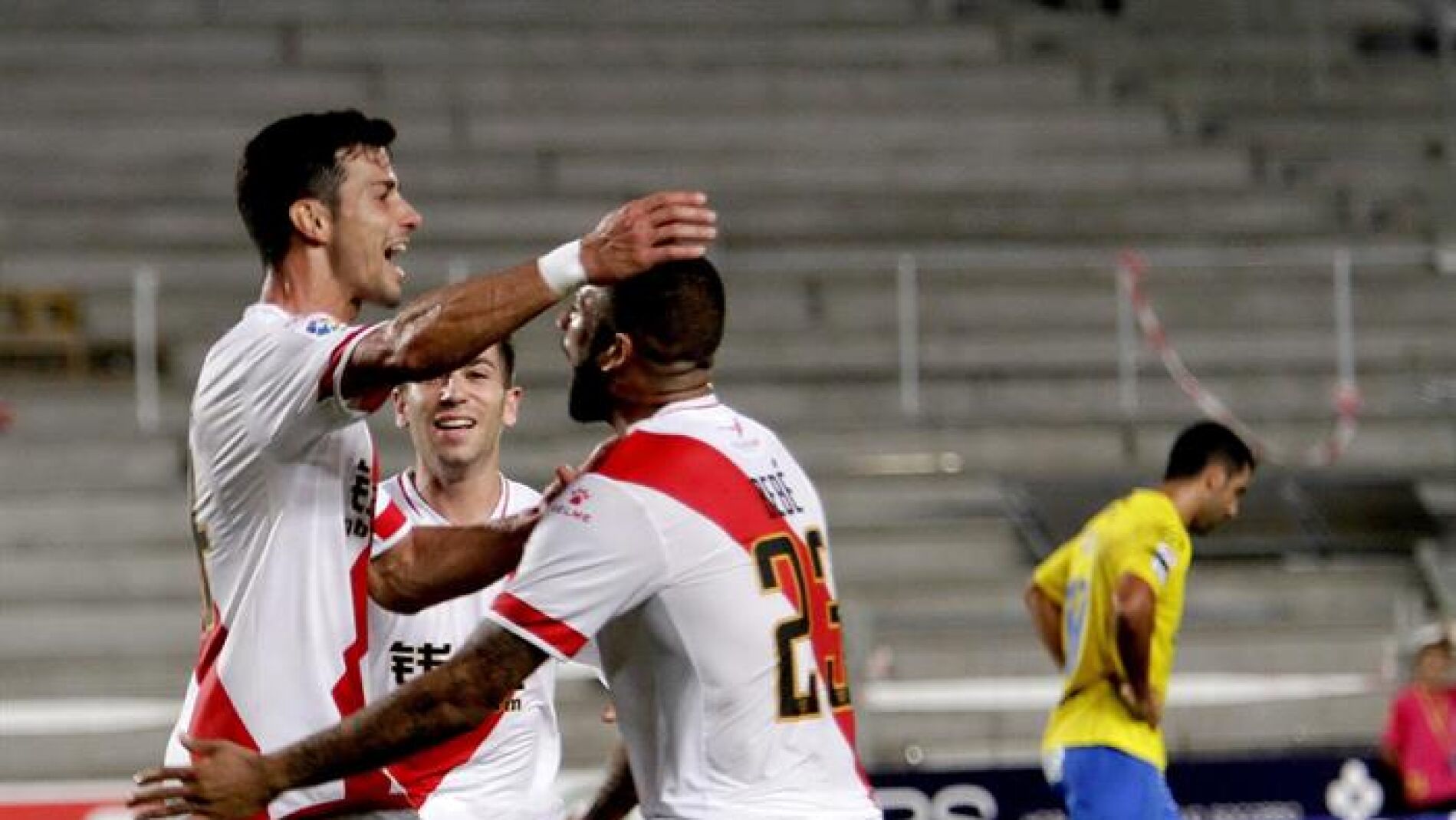 Javi Guerra celebra su gol contra Las Palmas