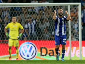 André André celebra su gol contra el Benfica André André celebra su gol contra el Benfica