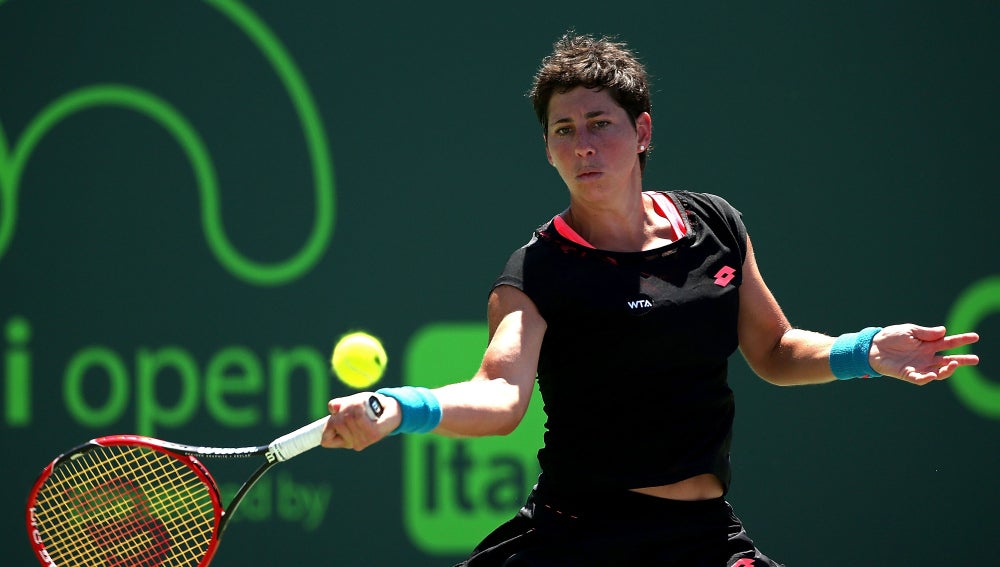 Carla Suárez, durante un partido