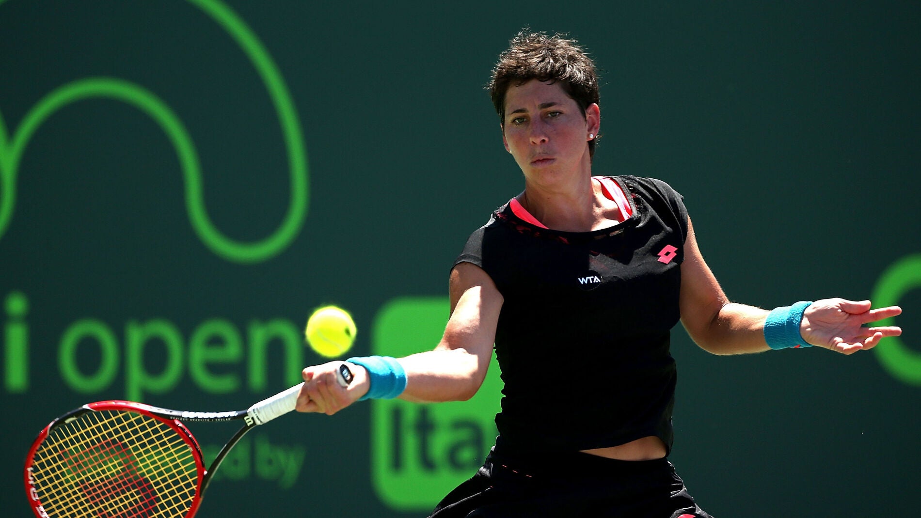 Carla Su&aacute;rez, durante un partido
