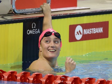 Mireia Belmonte, en la piscina