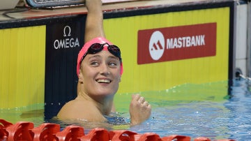 Mireia Belmonte, en la piscina