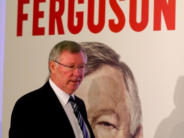 Alex Ferguson, durante la presentación de su libro