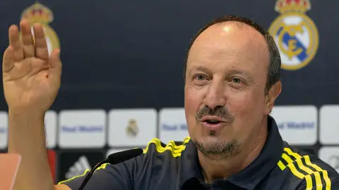 Rafa Benítez, en rueda de prensa Rafa Benítez, en rueda de prensa