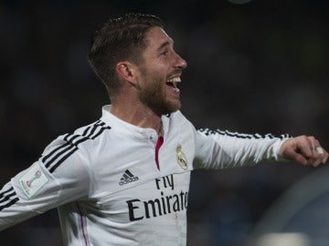 Sergio Ramos, en un partido con el Real Madrid