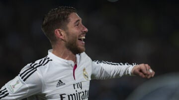 Sergio Ramos, en un partido con el Real Madrid