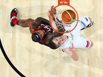 Alen Omic defendiendo a DeMarcus Cousins Alen Omic defendiendo a DeMarcus Cousins