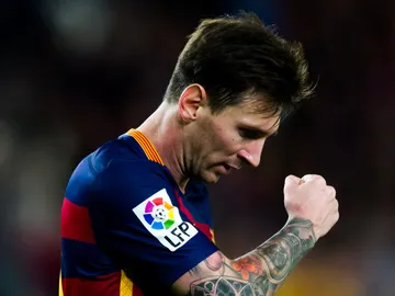 Leo Messi, durante un encuentro con el F.C Barcelona Leo Messi, durante un encuentro con el F.C Barcelona