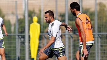 Jesé y Arbeloa, en Valdebebas