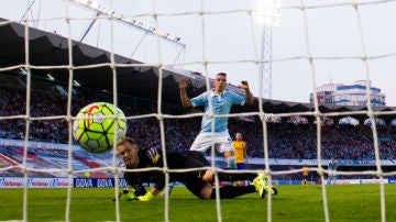 Ter Stegen recibe un gol en Balaídos