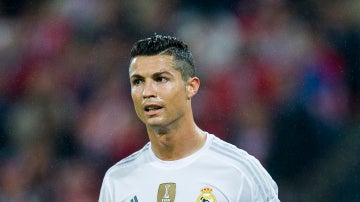 Cristiano, durante el partido contra el Athletic en San Mamés