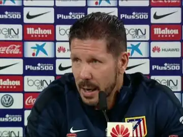 Diego Pablo Simeone en rueda de prensa Diego Pablo Simeone en rueda de prensa