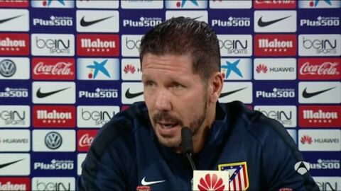 Diego Pablo Simeone en rueda de prensa