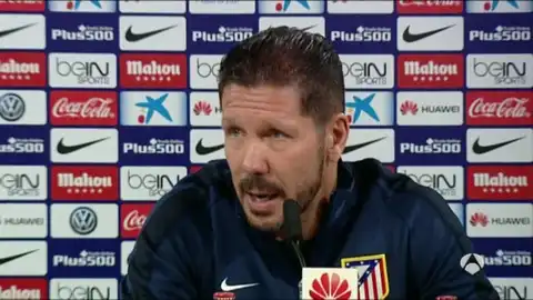 Diego Pablo Simeone en rueda de prensa Diego Pablo Simeone en rueda de prensa