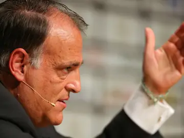 Javier Tebas, durante una intervención Javier Tebas, durante una intervención